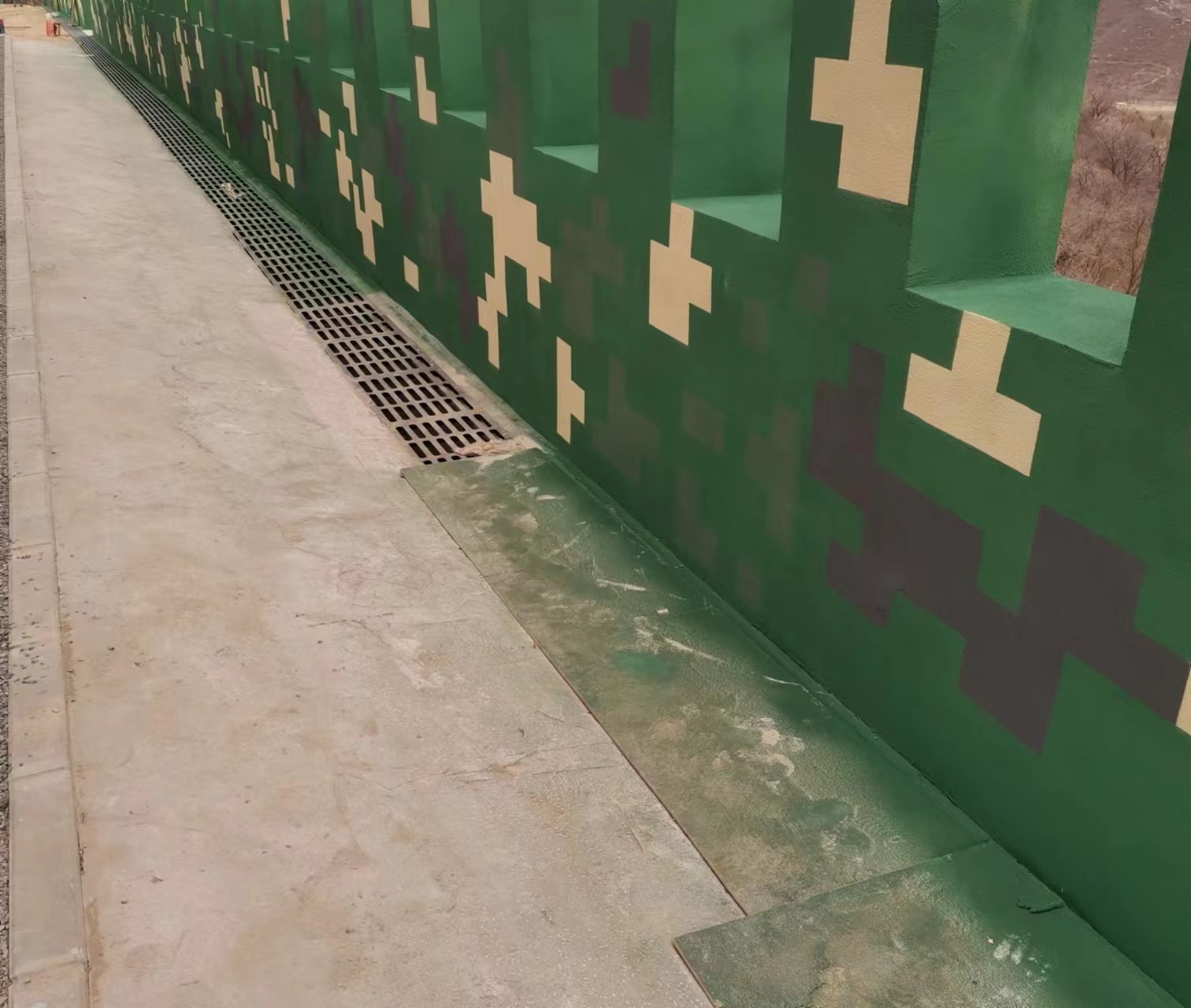 福建围墙迷彩喷涂,数迷彩漆